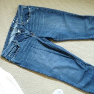 GAP DARK BLUE BOYFRIEND CROP JEANS